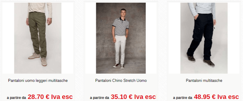 Divisa personalizzata - pantaloni uomo