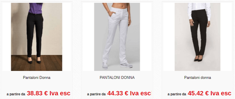 Divisa personalizzata - pantaloni